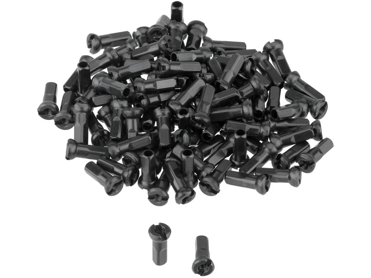 Sapim Polyax Aluminium-Nippel - 100 Stück 4 Sapim Polyax Aluminium-Nippel - 100 Stück – Bild 2