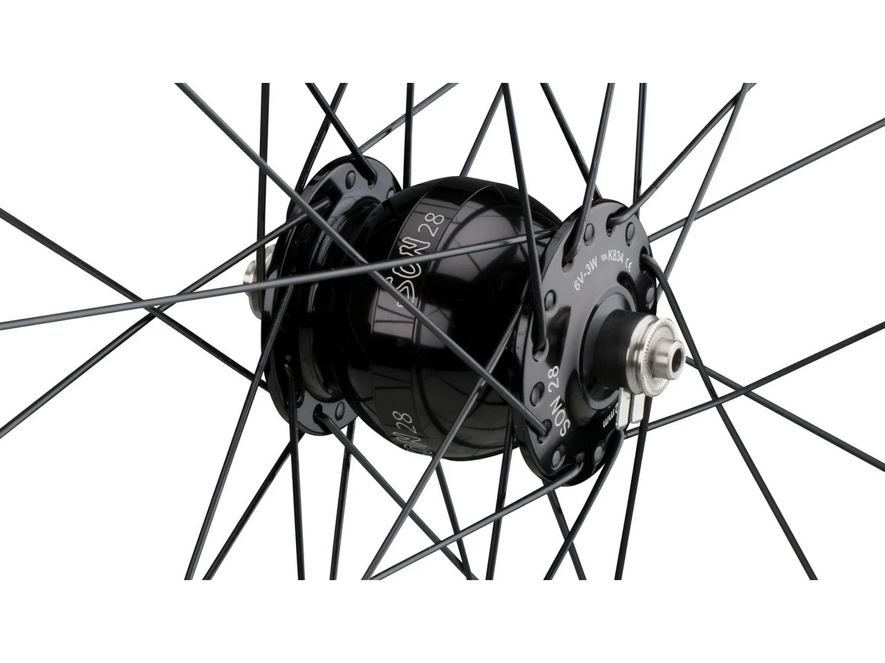 SON 28 + Open Pro UST + Sapim Race 28" Laufrad 4 SON 28 + Open Pro UST + Sapim Race 28" Laufrad – Bild 2