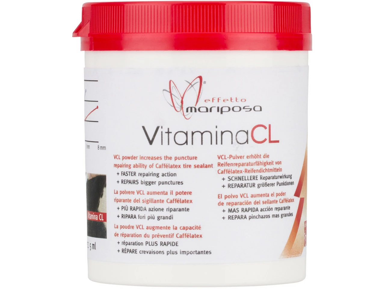 Effetto Mariposa Caffelatex Vitamina CL Zusatz Für Reifendichtmittel 3 Effetto Mariposa Caffelatex Vitamina CL Zusatz Für Reifendichtmittel
