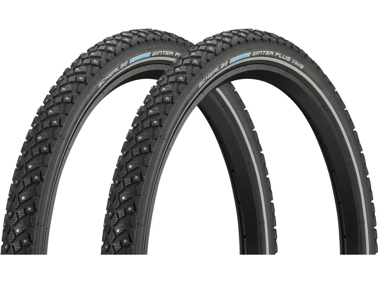 Schwalbe Marathon Winter Plus 28" Draht-Spikereifen 2er-Set 3 Schwalbe Marathon Winter Plus 28" Draht-Spikereifen 2er-Set