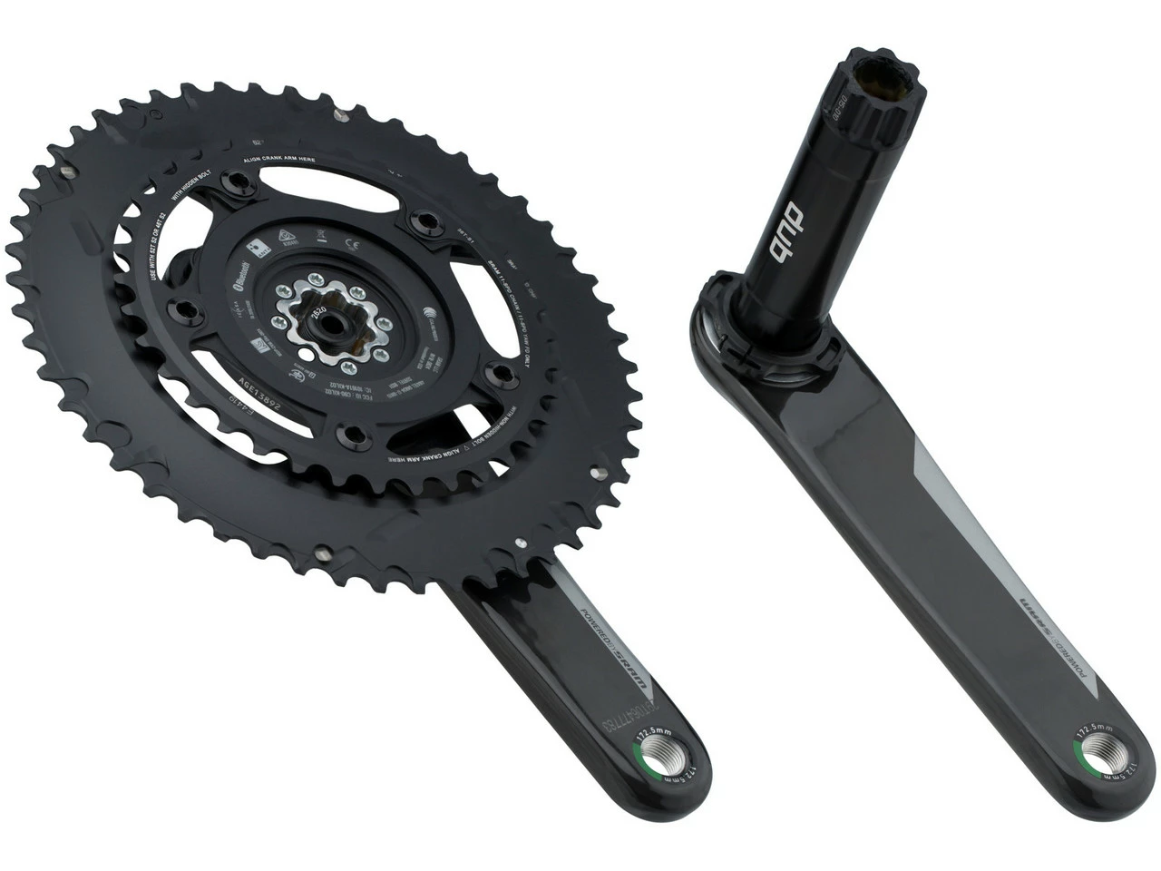 Quarq DZero DUB Powermeter Compact Carbon Kurbelgarnitur 5 Quarq DZero DUB Powermeter Compact Carbon Kurbelgarnitur – Bild 3