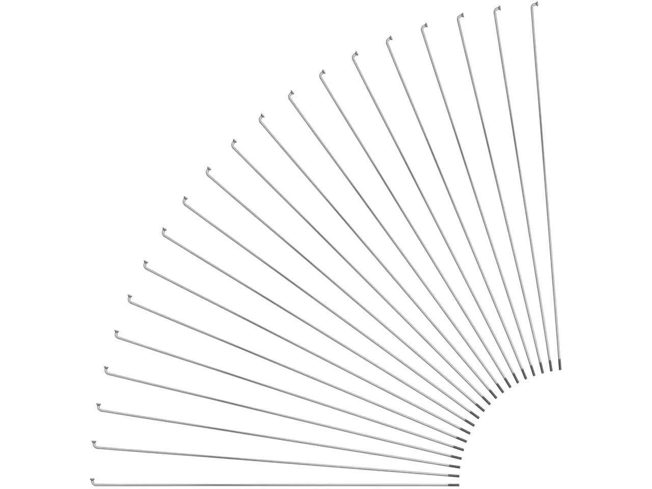 Sapim Leader J-Bend Speichen + Nippel - 20 Stück 3 Sapim Leader J-Bend Speichen + Nippel - 20 Stück