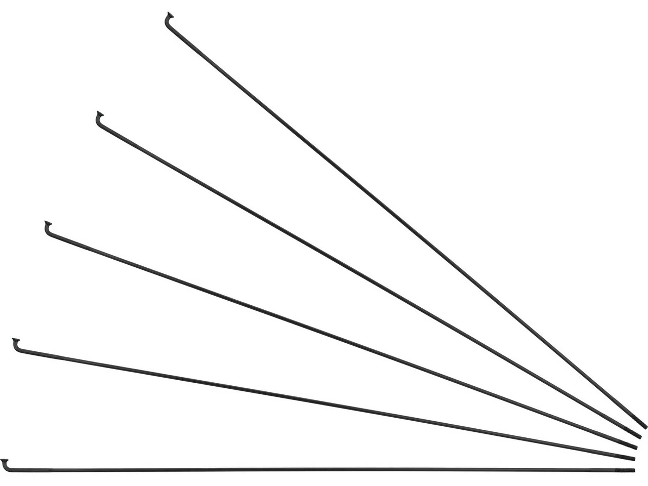 Sapim Race J-Bend Speichen + Nippel - 5 Stück 3 Sapim Race J-Bend Speichen + Nippel - 5 Stück