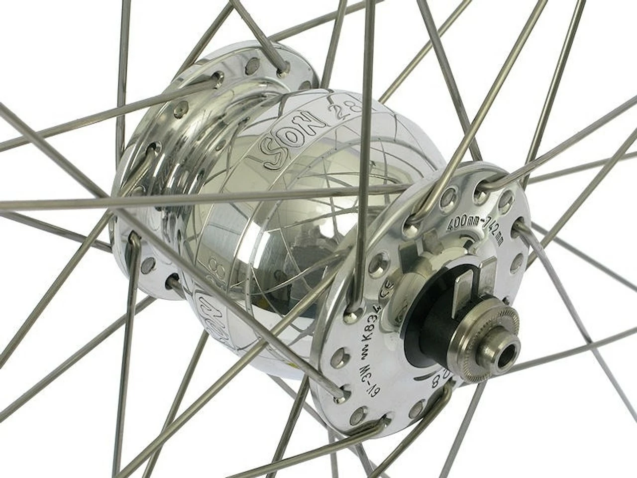 SON 28 + A 319 + Sapim Race 28" Laufrad 4 SON 28 + A 319 + Sapim Race 28" Laufrad – Bild 2